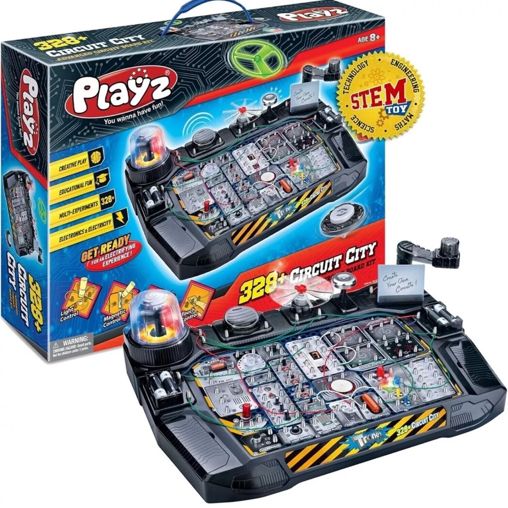 SOLD Playz 328+ Circuit City STEM Toy Educational Learning Play Set Electrical